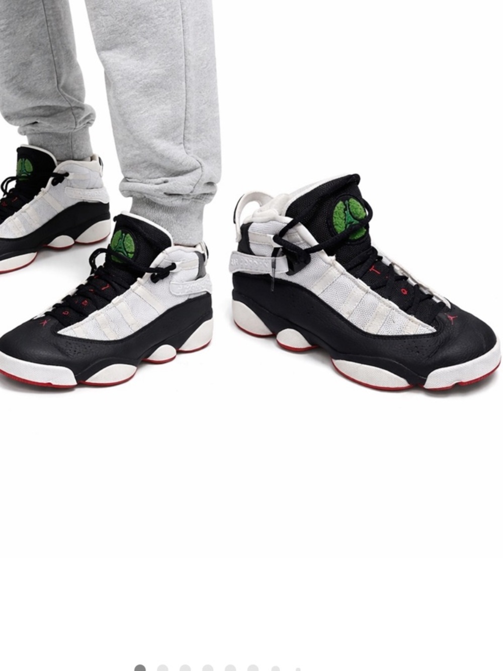 Air Jordan 6 Retro GS Black White Red‎ 6.5Y Youth Sneakers 323419-008